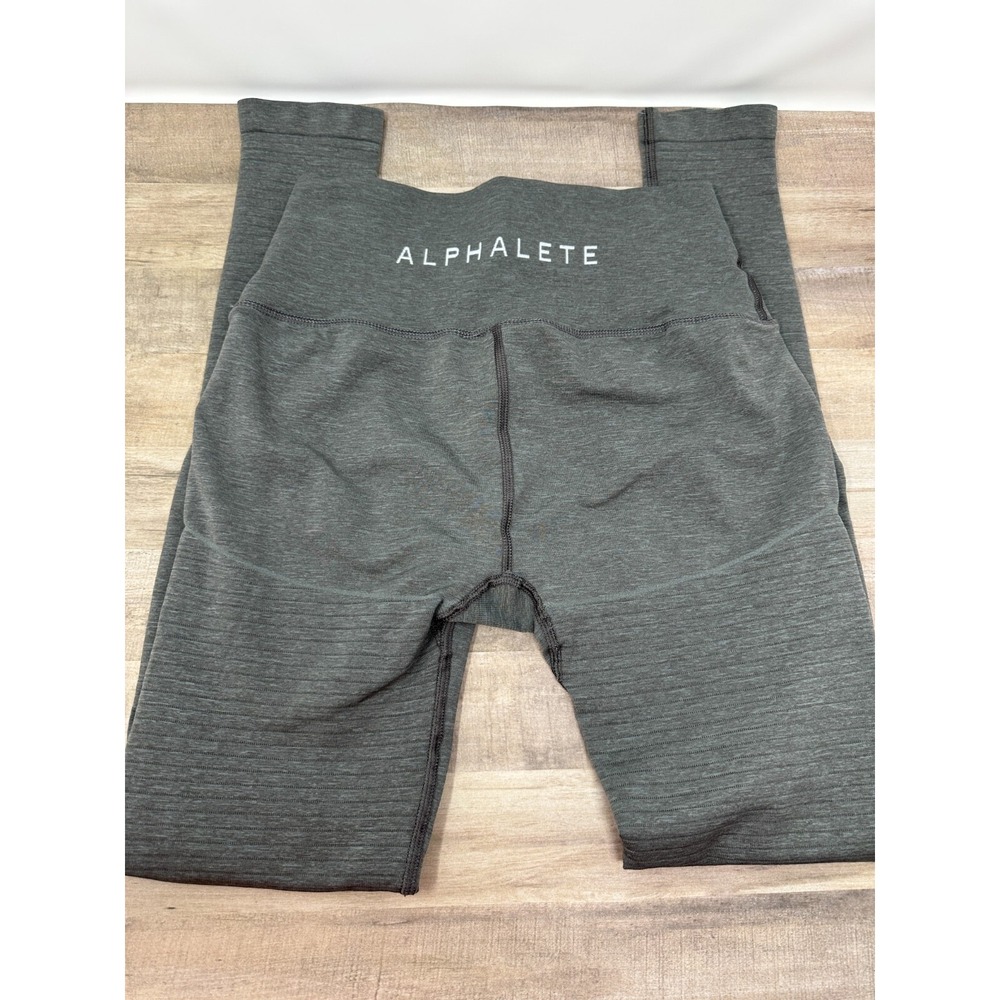 Alphalete Women Gray High Waist OG Revival Leggings Inseam 25" Medium